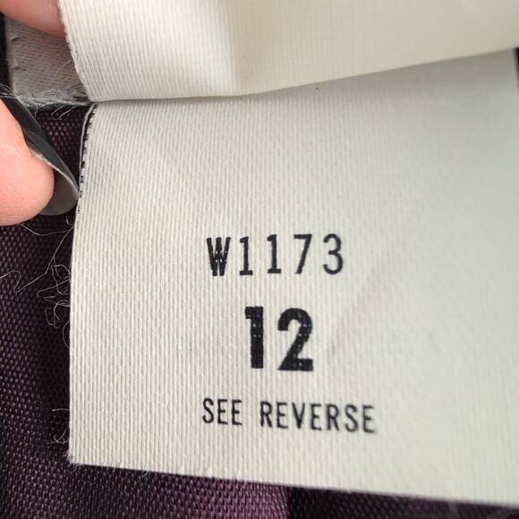 Vintage Haggar Tailored 100% Pure Wool Suit Jacket Women's 12 Deep Plum - Picture 3 of 10